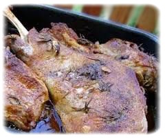 Кулинарни рецепти тема - Категория Ястия с агнешко месо - РецептаЯхния от агнешко месо със сини сливи кулинарна рецепта от Пазарджик